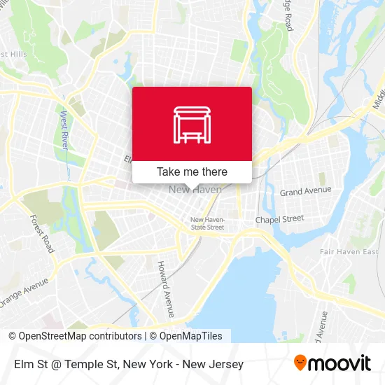 Elm St @ Temple St map
