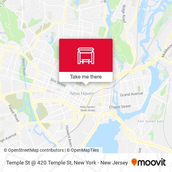 Mapa de Temple St @ 420 Temple St