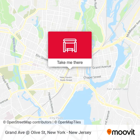 Grand Ave @ Olive St map