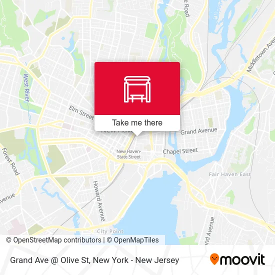 Grand Ave @ Olive St map