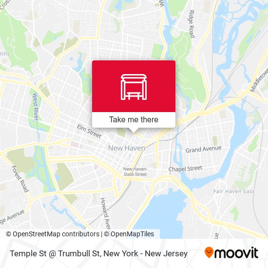 Temple St @ Trumbull St map
