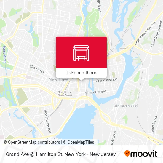 Grand Ave @ Hamilton St map