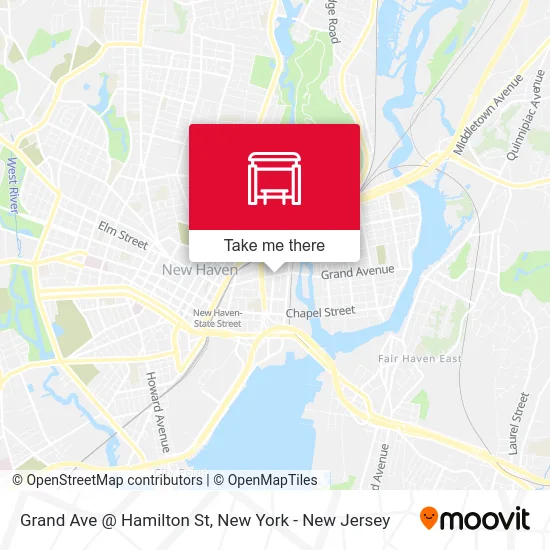 Grand Ave @ Hamilton St map