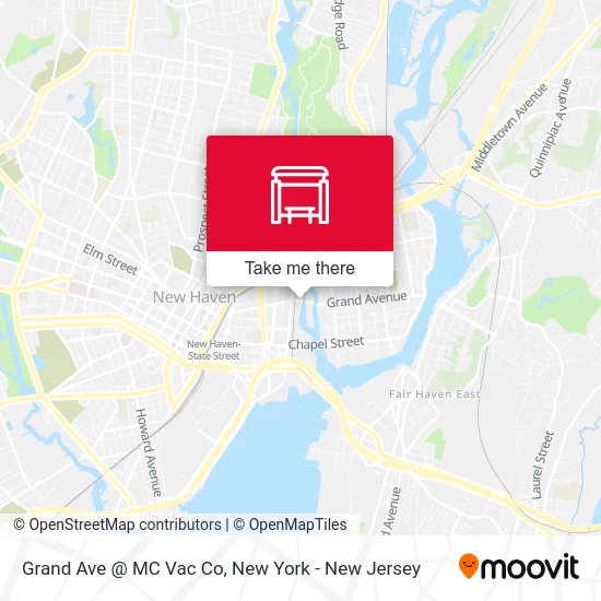 Grand Ave @ MC Vac Co map