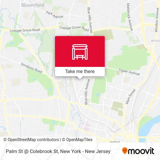 Palm St @ Colebrook St map