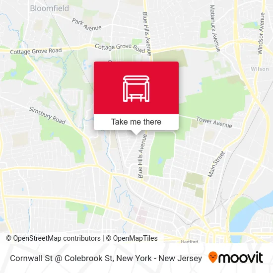 Cornwall St @ Colebrook St map