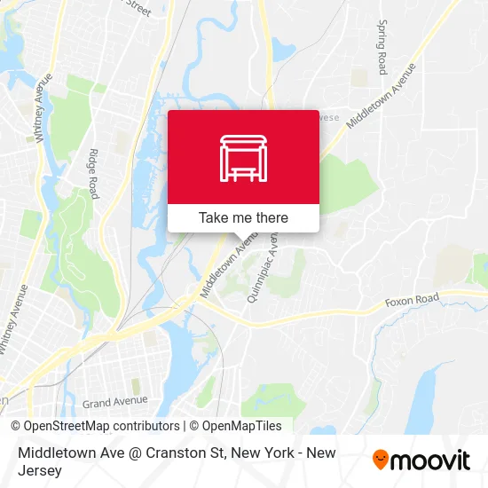 Middletown Ave @ Cranston St map