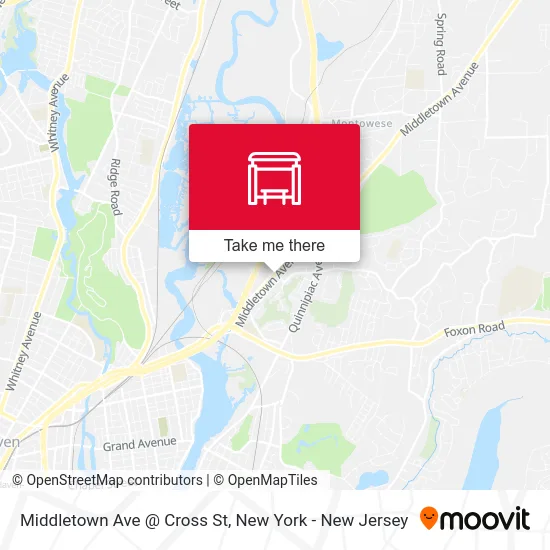 Middletown Ave @ Cross St map