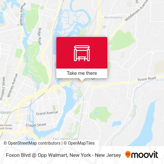 Foxon Blvd @ Opp Walmart map