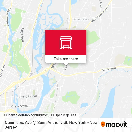 Quinnipiac Ave @ Saint Anthony St map