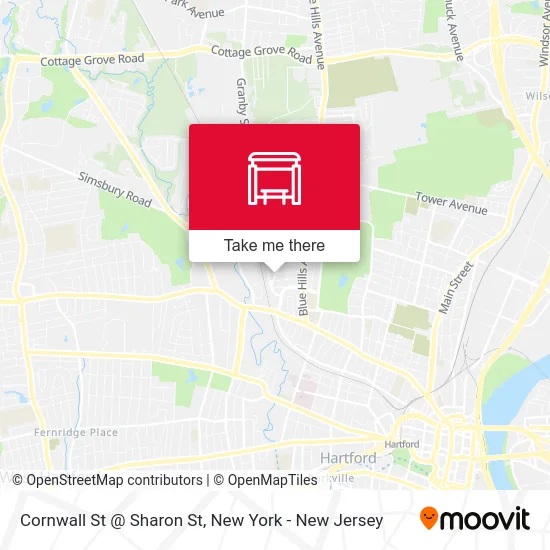 Cornwall St @ Sharon St map