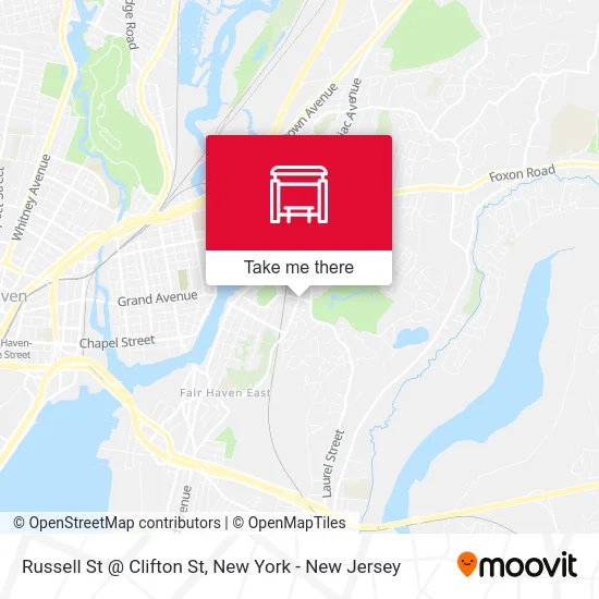 Russell St @ Clifton St map