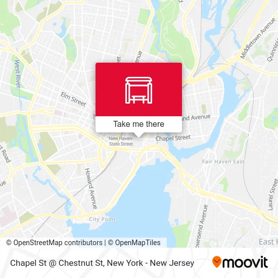 Chapel St @ Chestnut St map