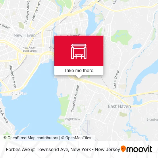 Forbes Ave @ Townsend Ave map