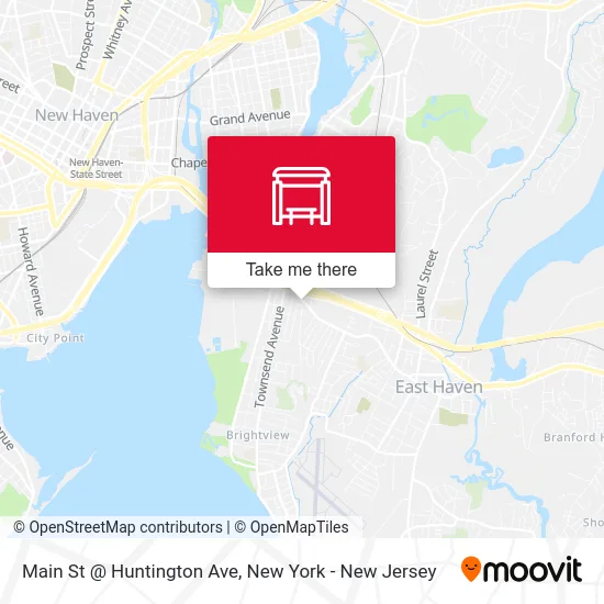 Main St @ Huntington Ave map