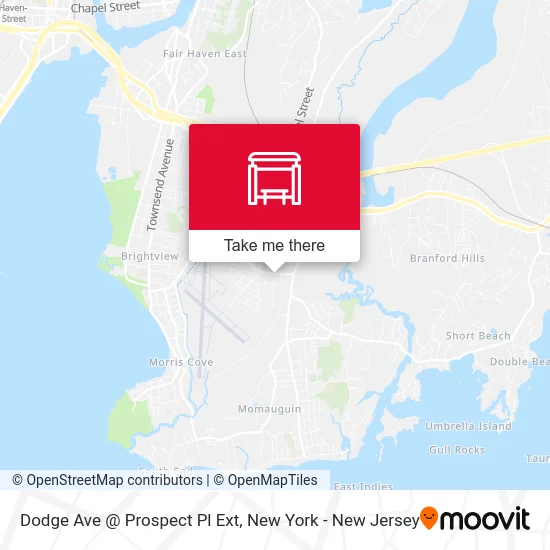 Dodge Ave @ Prospect Pl Ext map