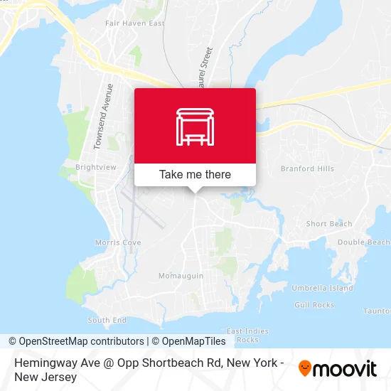 Hemingway Ave @ Opp Shortbeach  Rd map