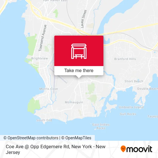 Coe Ave @ Opp Edgemere Rd map