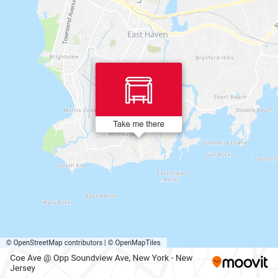 Coe Ave @ Opp Soundview Ave map