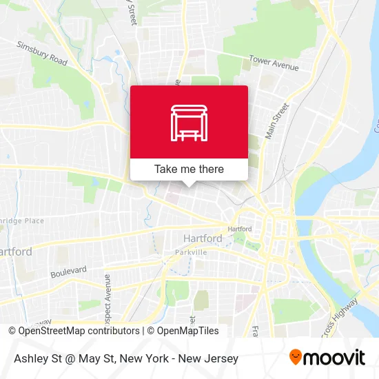 Ashley St @ May St map