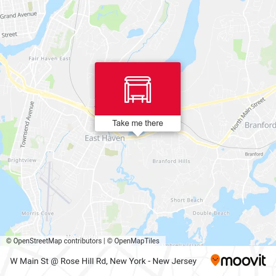 W Main St @ Rose Hill Rd map