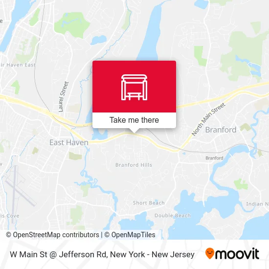 W Main St @ Jefferson Rd map