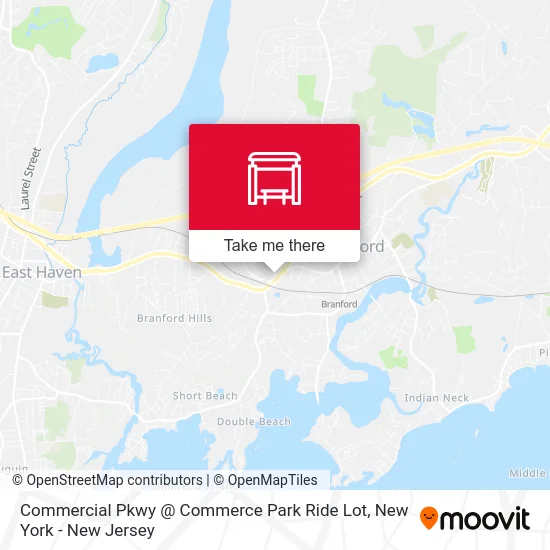 Commercial Pkwy @ Commerce Park Ride Lot map