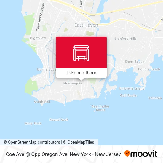 Coe Ave @ Opp Oregon Ave map