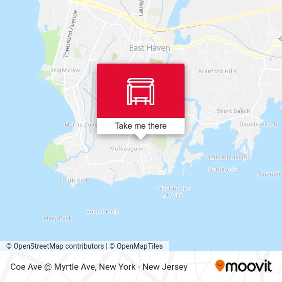 Coe Ave @ Myrtle Ave map