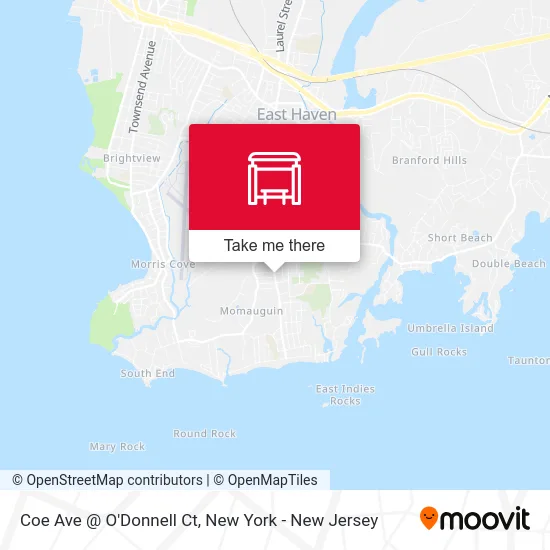 Coe Ave @ O'Donnell Ct map