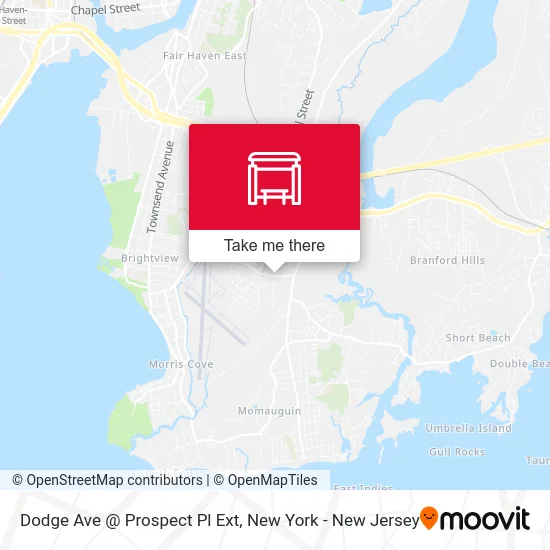 Dodge Ave @ Prospect Pl Ext map