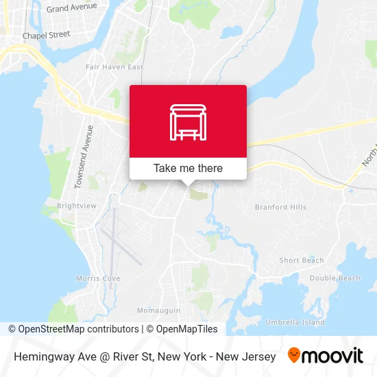 Hemingway Ave @ River St map