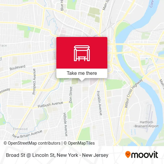 Broad St @ Lincoln St map