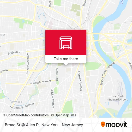 Broad St @ Allen Pl map