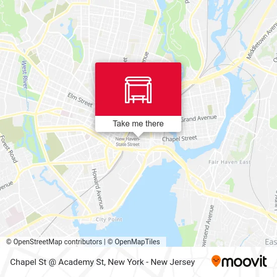 Chapel St @ Academy St map