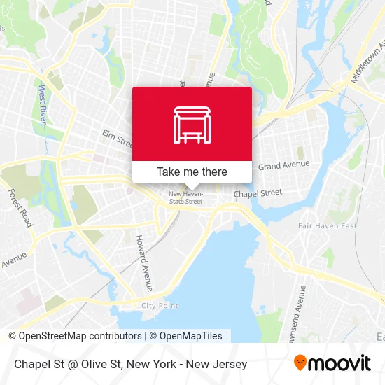 Chapel St @ Olive St map