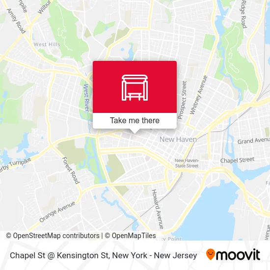 Chapel St @ Kensington St map