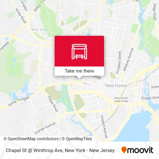 Chapel St @ Winthrop Ave map