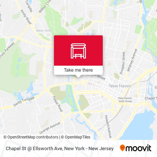 Mapa de Chapel St @ Ellsworth Ave