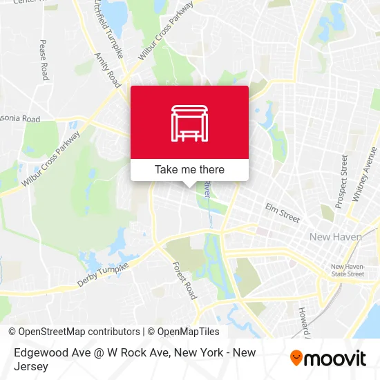 Edgewood Ave @ W Rock Ave map