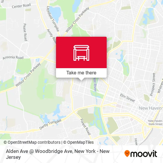 Mapa de Alden Ave @ Woodbridge Ave