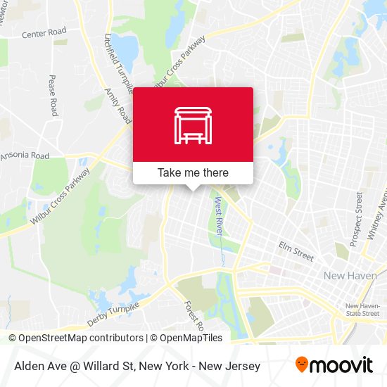 Alden Ave @ Willard St map