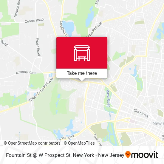 Fountain St @ W Prospect St map