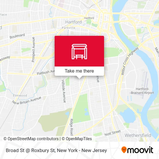 Broad St @ Roxbury St map