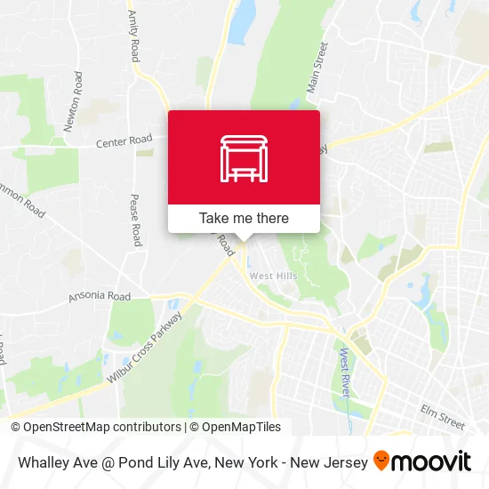 Mapa de Whalley Ave @ Pond Lily Ave