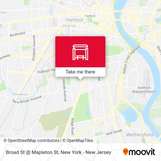 Broad St @ Mapleton St map