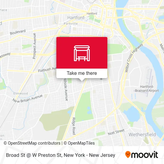 Broad St @ W Preston St map