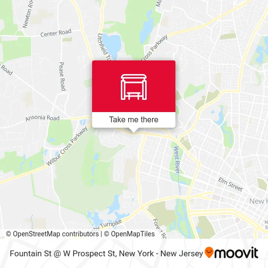 Fountain St @ W Prospect St map