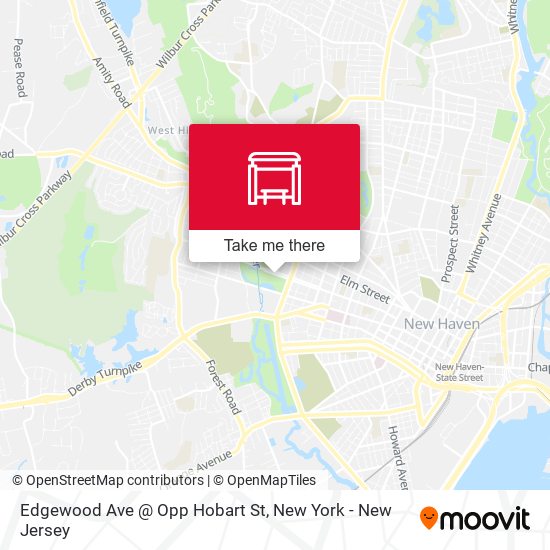 Mapa de Edgewood Ave @ Opp Hobart St