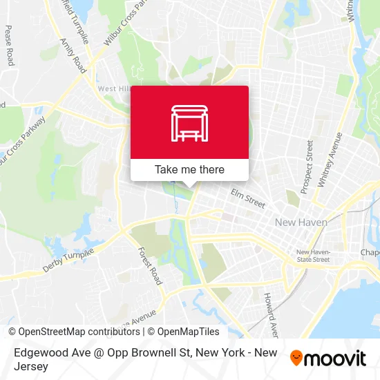 Edgewood Ave @ Opp Brownell St map